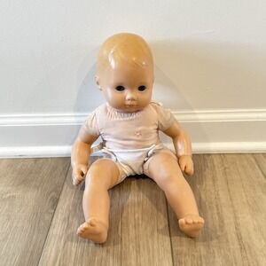American Girl Bitty Baby 2014 Blonde‎ Hair Blue Eyes Diaper